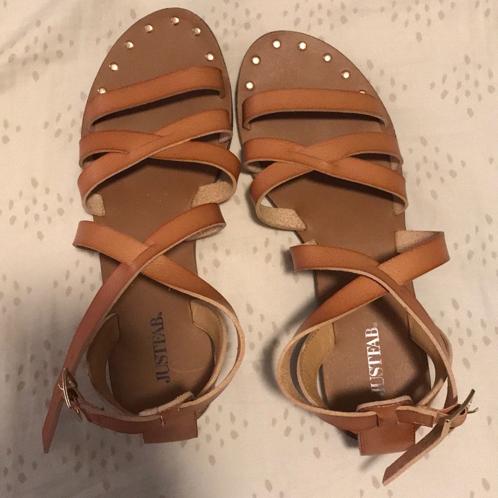 JustFab sandals. Worn ONCE.